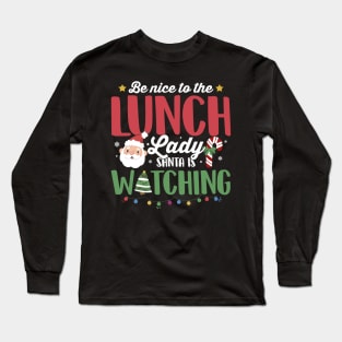 Lunch Lady Santa Long Sleeve T-Shirt